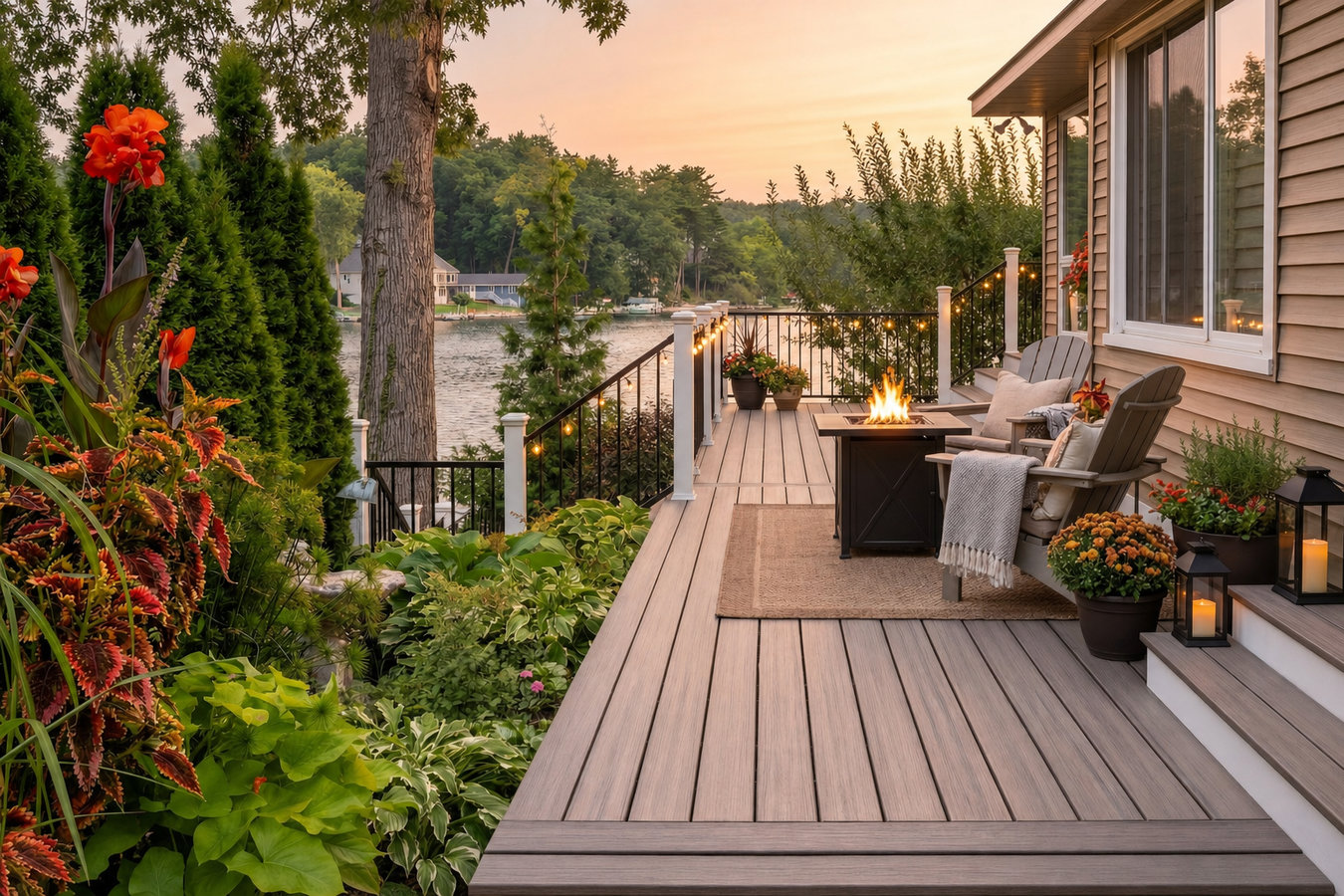 Composite deck installation