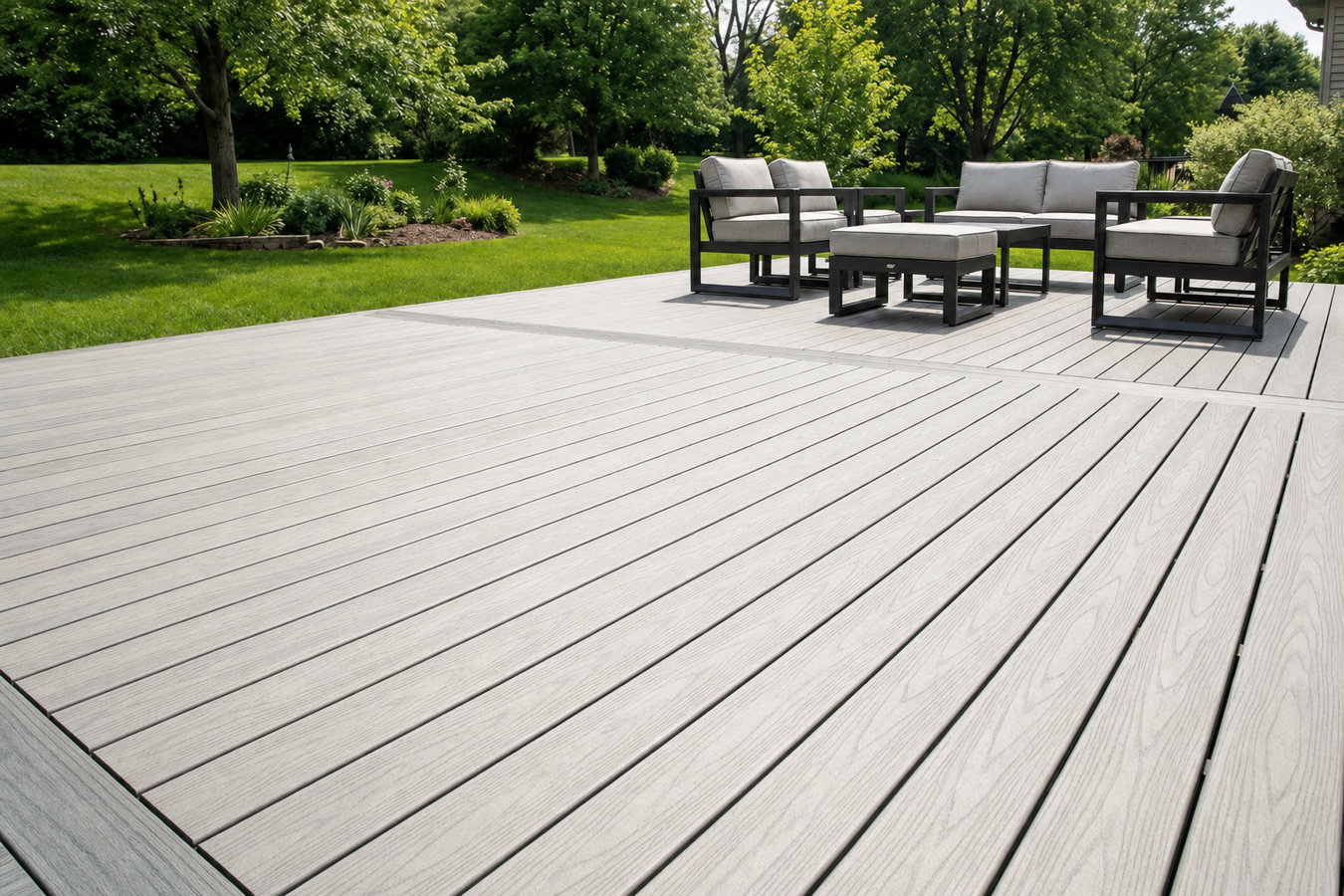 Trex deck installation